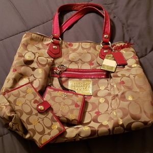 Coach Poppy Red Secret Admirer Set